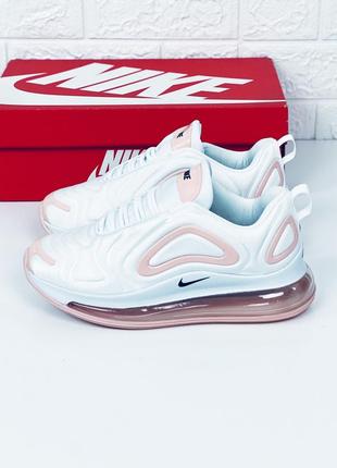 Кроссовки женские nike air max 720 white-nude кросовки найк аир макс белые женские весна лето3 фото