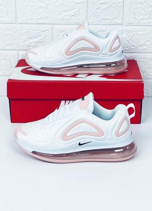 Кроссовки женские nike air max 720 white-nude кросовки найк аир макс белые женские весна лето4 фото