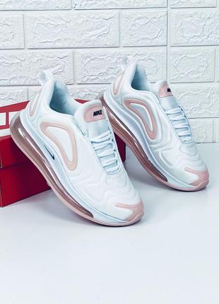 Кроссовки женские nike air max 720 white-nude кросовки найк аир макс белые женские весна лето6 фото