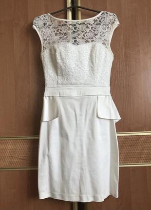Белое платье с открытой спиной, на свадьбу, выпускной3 фото