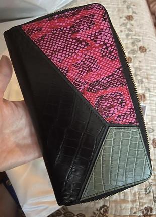 Жіночий шкіряний гаманець женский кожаный кошелёк италия1 фото