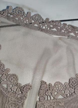 Женская манечка-сеточка, кофточка под пиджак размером s (40-42)4 фото