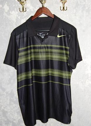 Красивая летняя рубашка футболка поло nike tennis dry - fit l1 фото