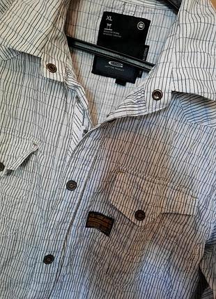 G- star raw летняя рубашка. белая рубашка