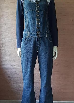 💚💛💙 очень оригинальный джинсовый комбинезон