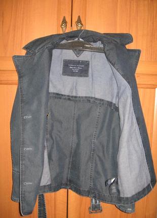 Tommy hilfiger брендовый джинсовый пиджак куртка унисекс2 фото