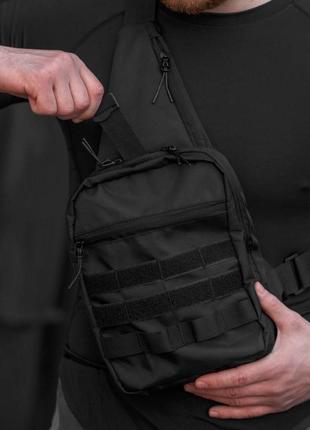 Тактичний слінг з кобурою для зброї на подарунок чоловікові тактичний месенджер сумка через плече3 фото