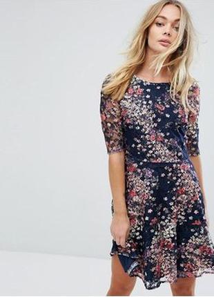 Трикотажне плаття квітковий принт oasis р. s р. на 44-46 s-m.