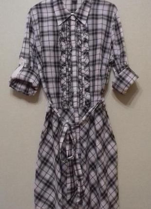 Сукня трансформер короткий халат туніка бавовна selection by s'oliver розмір 422 фото