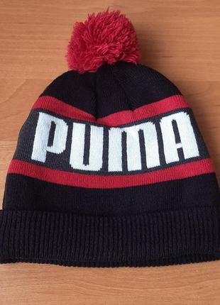 Черная шапка puma