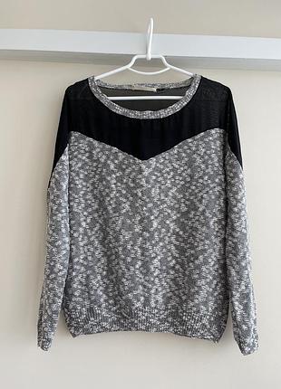 Кофточка со вставками на плечах 🖤