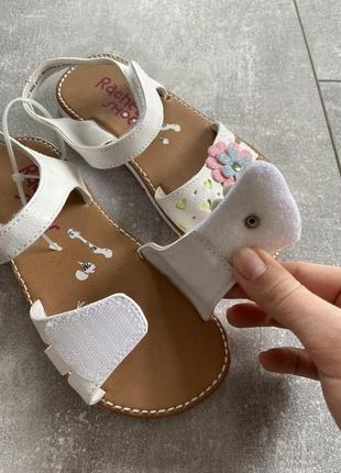Яркие детские босоножки сандалии на липучках 19см3 фото