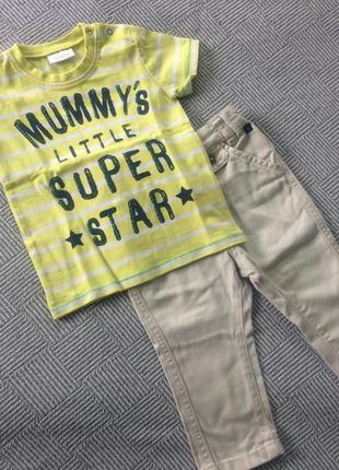 Футболка і штани 6-12 міс.