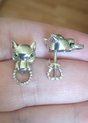 Серьги серебро