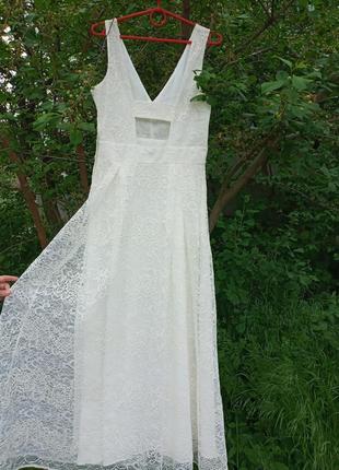 H&m кружевное,обалденно нарядное платье