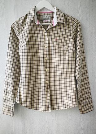 Сорочка в клітку бежева оригінал