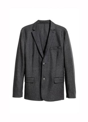 Серый шерстяной пиджак2 фото