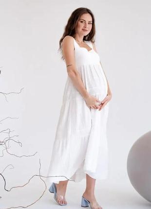 👑vip👑 сарафан для беременных платье для беременных муслин хлопок