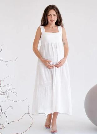 👑vip👑 сарафан для беременных платье для беременных муслин хлопок2 фото