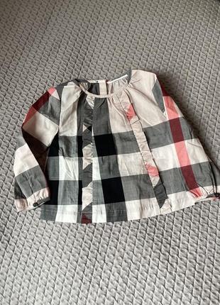 Рубашка блузка burberry на девочку1 фото