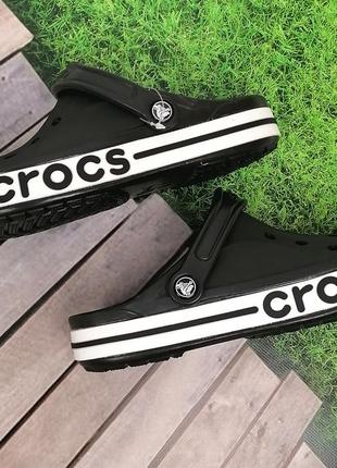 Чоловічі крокси сабо crocs bayaband clog black чорні лідер продажів1 фото