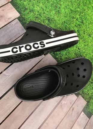 Чоловічі крокси сабо crocs bayaband clog black чорні лідер продажів2 фото