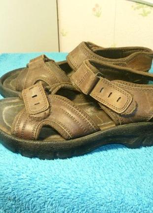 Натуральні шкіряні сандалі спортивні босоніжки на хлопчика,21,5 см