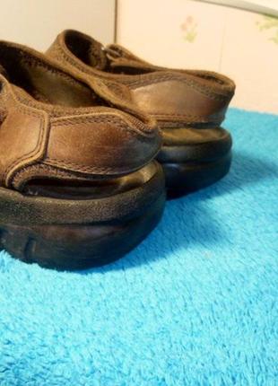 Натуральні шкіряні сандалі спортивні босоніжки на хлопчика,21,5 см4 фото