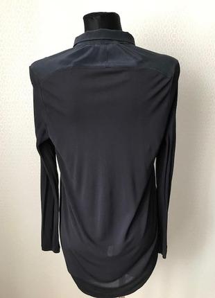 Комбинированная рубашка (трикотажная вискоза и шёлк) от cos, размер  s3 фото