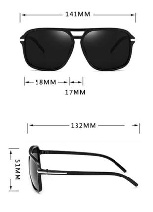 Поляризационные антибликовые солнцезащитные очки для вождения , унисекс.3 фото