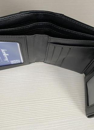 Чорний чоловічий гаманець baellerry еко-шкіра3 фото