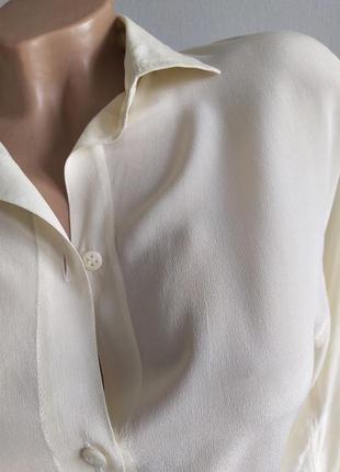 Винтажная блуза в стиле 80-х г.г. из 100% шелка.3 фото