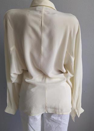 Винтажная блуза в стиле 80-х г.г. из 100% шелка.2 фото