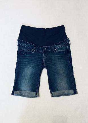 Шорти джинсові для вагітних h&m сині1 фото