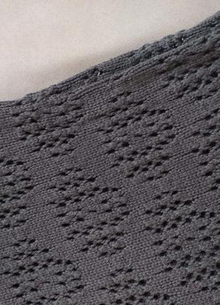 Сіра кофта, ажурна вязка 4
