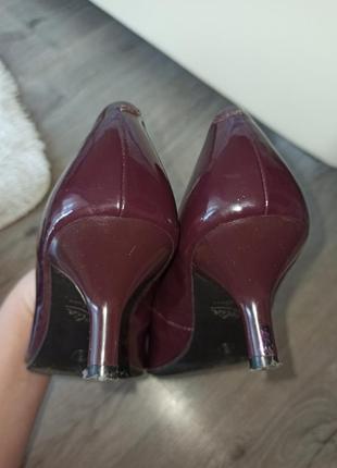 Бордовые классические туфли, 25см стелька6 фото