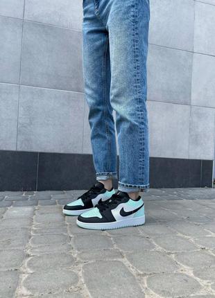 Кросівки jordan 1 low “light mint”7 фото