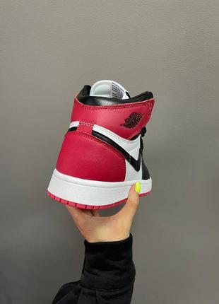 Кросівки nike air jordan retro 1 « satin red »3 фото