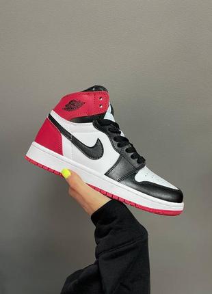 Кросівки nike air jordan retro 1 « satin red »1 фото