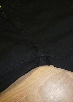 Брендовые черные укороченные джинсы - удлиненные джинсовые бриджи6 фото