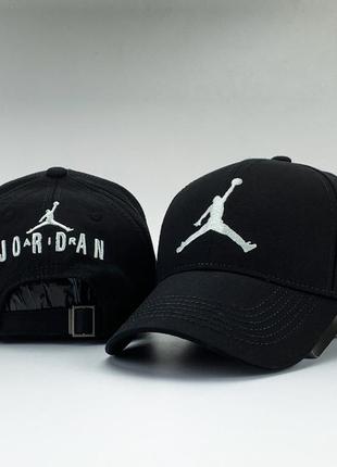 Кепка air jordan черная бейсболка мужская / женская1 фото