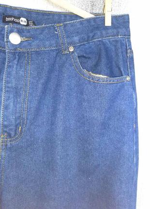 Женские рваные синие джинсы, брендовые джинсовые брюки, зауженные брюки, высокая посадка7 фото
