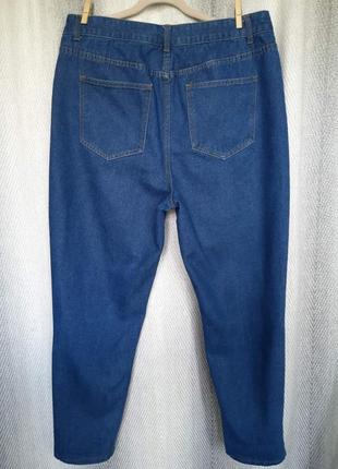 Женские рваные синие джинсы, брендовые джинсовые брюки, зауженные брюки, высокая посадка2 фото