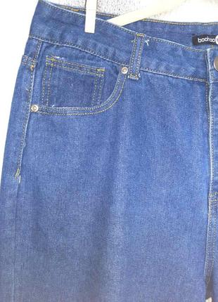Женские рваные синие джинсы, брендовые джинсовые брюки, зауженные брюки, высокая посадка6 фото
