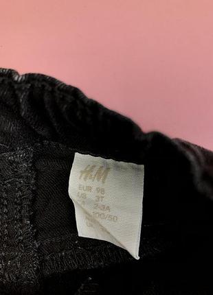 Джинсы детские для девочки h&m чёрные 3