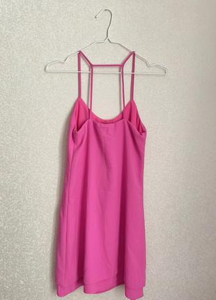 Миле міні рожеве плаття комбінація 💕