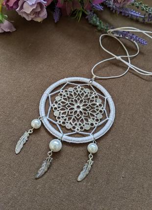 Кулон ловець снів "музика вітру" бохо етно прикраси