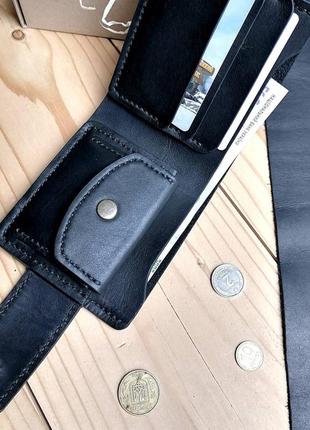 Шкіряний чоловічий гаманець. ручна робота.