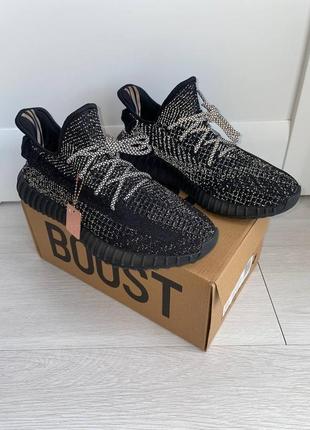 Кроссовки рефлективные adidas yeezy boost 350 v22 фото