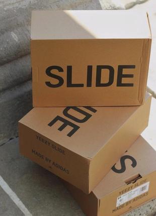 👟 шльопанці жіночі adidas yeezy slide resin / наложка bs👟6 фото
